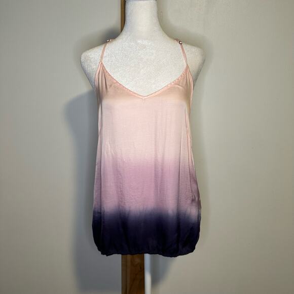 Young, Fabulous & Broke pink & purple dip-dyed ombre tank top size S - Picture 2 of 11